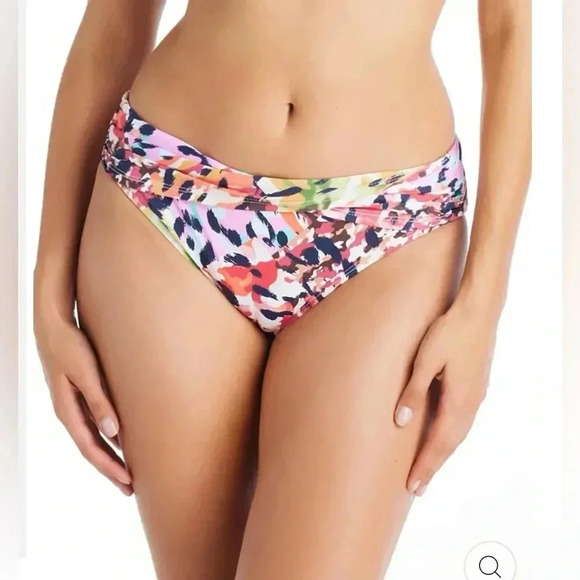 BLEU BY ROD BEATTIE TOP AND SARONG-WAIST HIPSTER BIKINI BOTTOM - Picture 8 of 14